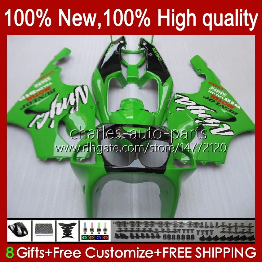 Kawasaki Ninja ZX-750 ZX7R ZX750 ZX 7 R 96 97 98 99 2000 2001 2002 2003 28 HC.11 ZX 7R ZX 750 Green Factory Blk ZX-7R 1996 1997 1998 1999 00 01 02 02 03 OEMフェアリング