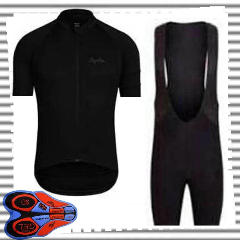 Rapha Drużyna Kolarstwo Krótkie Rękawy Jersey (BIB) Szorty Zestawy Męskie Letnie Oddychające Road Rower MTB Outfits MTB Mundur sportowy Y21041433