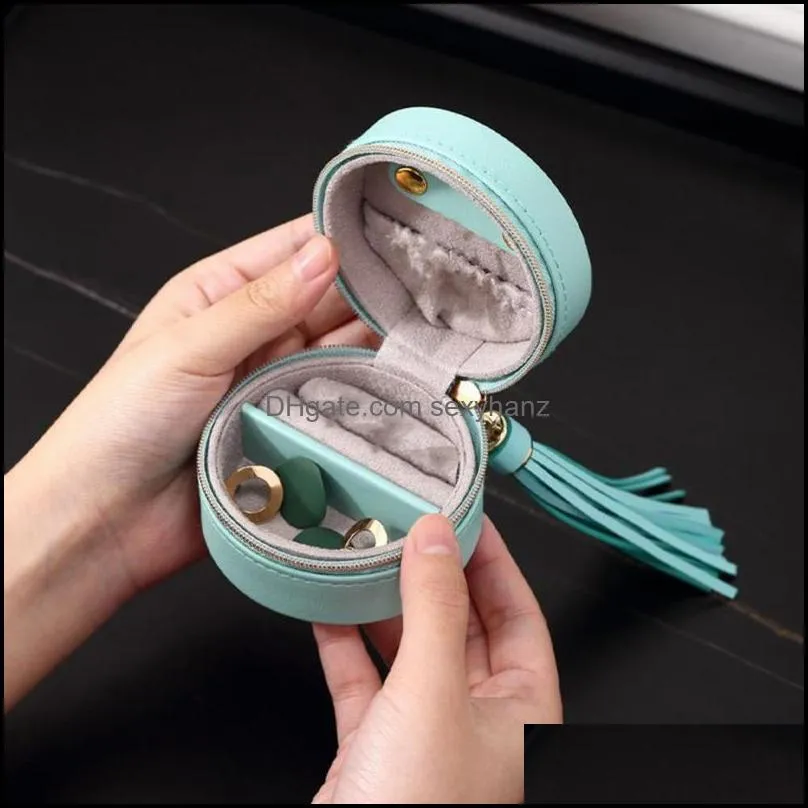 Jewelry Pouches, Bags Smooth Organizer Flexible Stress-resistance Portable Display Travel Box Necklace GWE11433