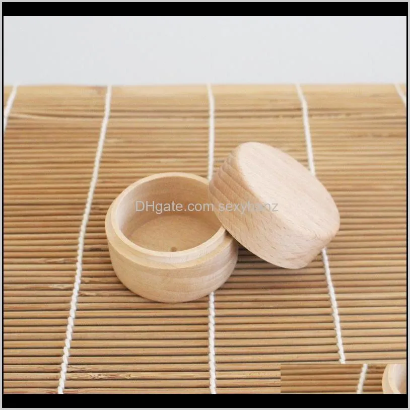 mini round wooden storage boxes ring box vintage decorative natural craft jewelry box case wedding accessories for women gift54 q2