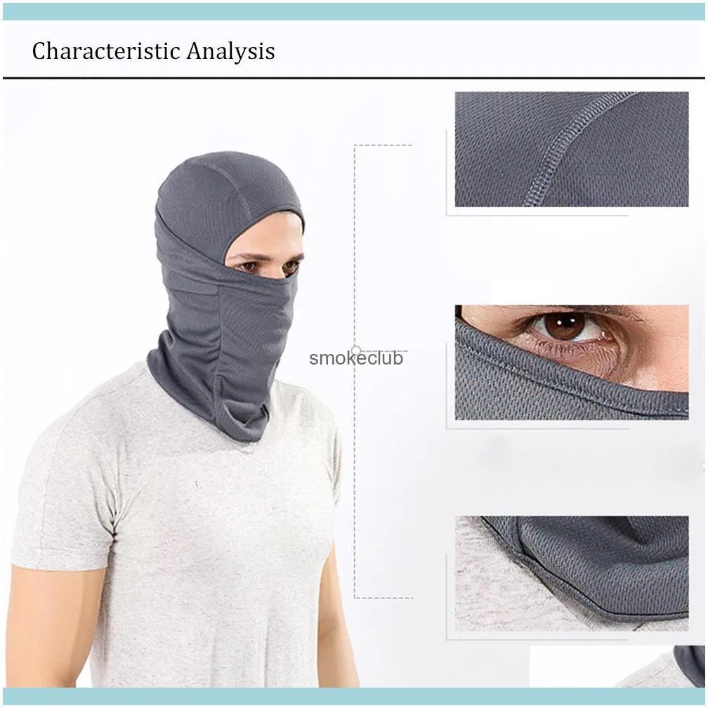 Wholesale- 5 Colors Bicycle Face Mask Thermal Protection Windproof Breathable Lightweight Cycling Warmer Hood for Outdoor Sports
