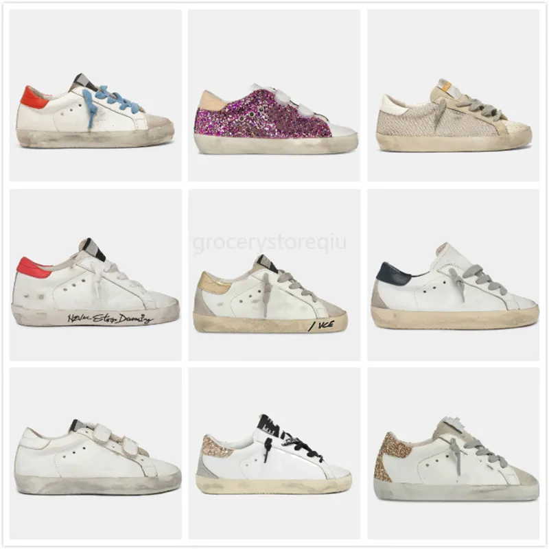 Italia Marca Golden SuperStar Sneakers per bambini Scarpe per bambini Paillettes Classic White Do-old Dirty Child Designer Superstar Casual Scarpa carina