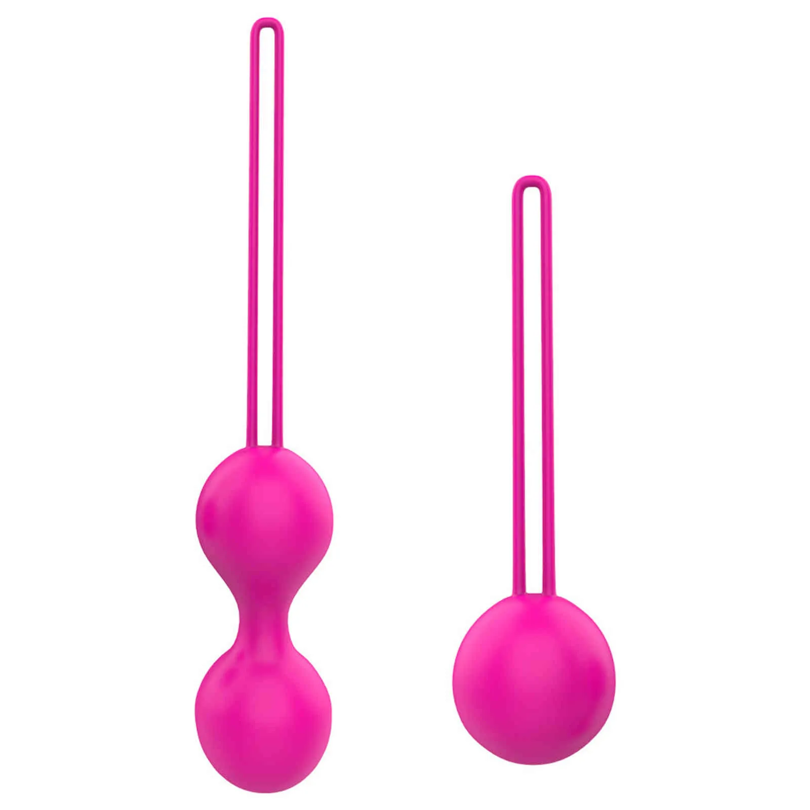 NXY Eggs 2 pezzi Palline vaginali per donna Ben Wa Kegel Set di esercizi Plug anale Giocattoli del sesso Macchina per masturbatore femminile Articoli erotici Negozio di giochi per adulti 1124