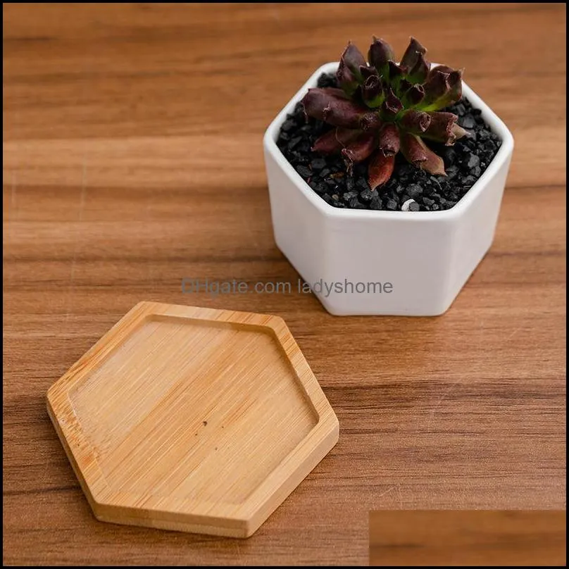 Ceramic Bonsai Pots Mini White Porcelain Flowerpots Succulent Garden Indoor Home Nursery Planters Sea Shipping HWB7103