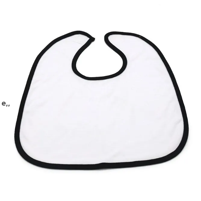 Dye sublimation transfer single side bibs Kitchen Tools polyester and one-side cotton baby bib saliva towel RRD13548