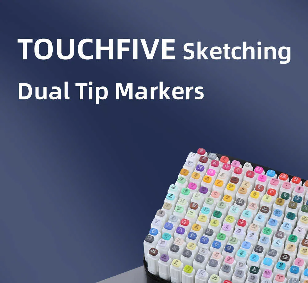 TOUCHFIVE PRO alcohol markers - double-sided 168 pieces - Poland