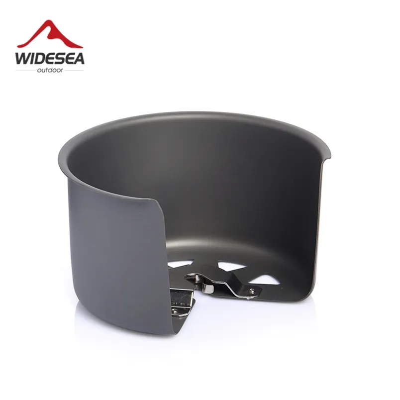 Widesea Camping Cuisinière à gaz Pare-vent Pare-vent Écran extérieur Pare-vent Portable Gasonline Coupe-vent Ensemble de cuisson Survial 211224