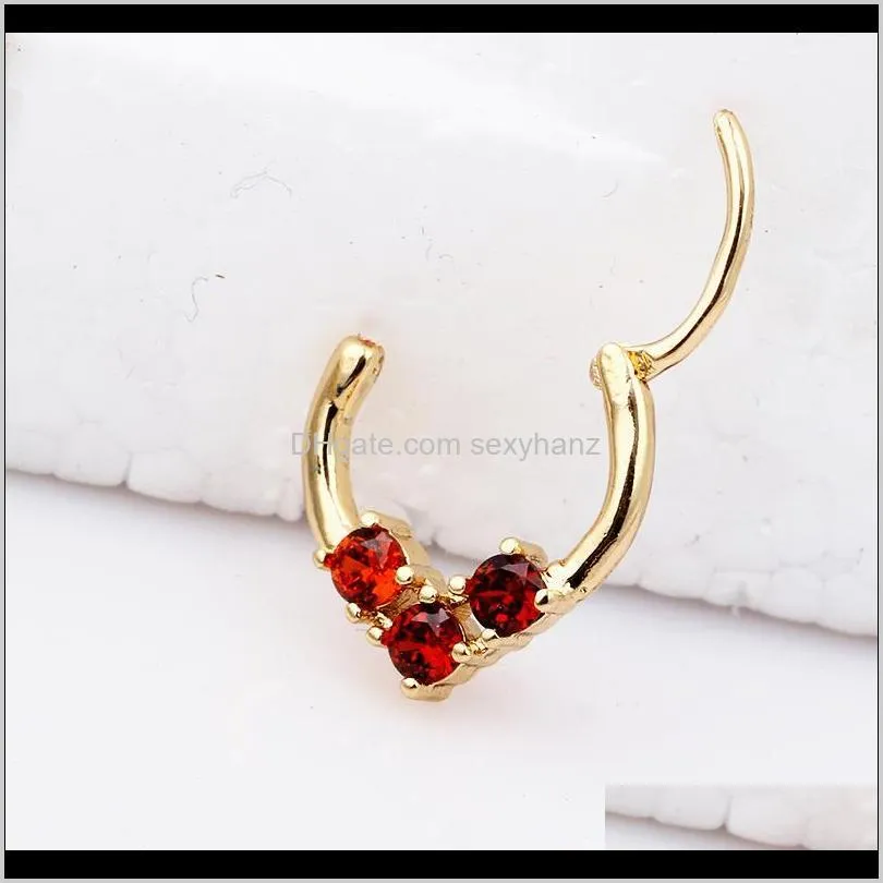 gold silver nose hoop nose rings clip on nose ring body fake piercing jewelry for women bijoux