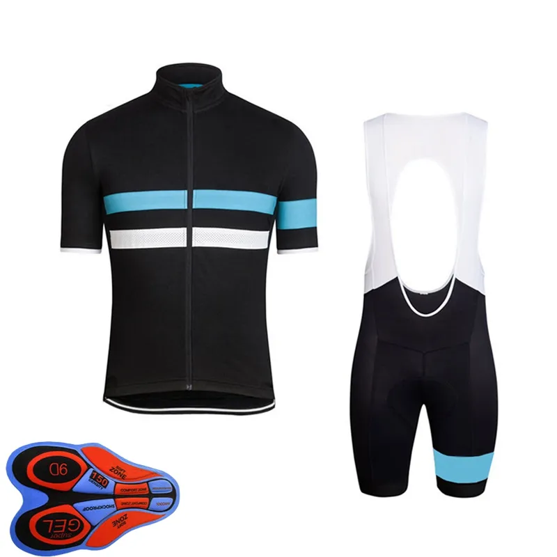 Pantaloncini con bretelle da uomo Rapha Team Cycling Jersey Set Abbigliamento da bicicletta da corsa Maillot Ciclismo estate quick dry MTB Abbigliamento da bici Abbigliamento sportivo Y21041035