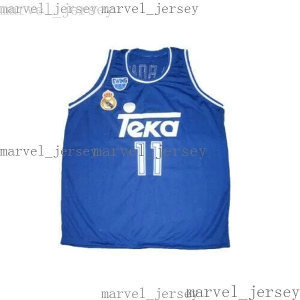 Ahorra a lo Grande en Compras al por Mayor de Jersey De Baloncesto De  Sabonis Cheap Throwback Arvydas Sabonis #11 Teka Basketball Jerseys Madrid  Blue