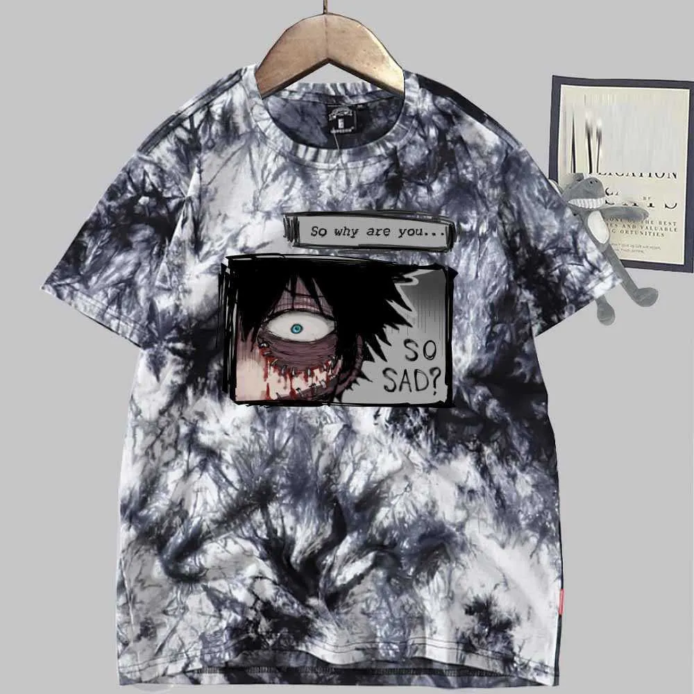 tie dye anime shirt