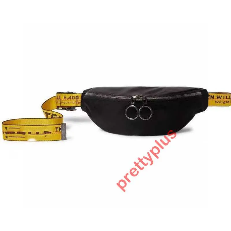 Luxe MINI Hommes Femmes Sac Jaune Toile Ceinture Haute paule Pu