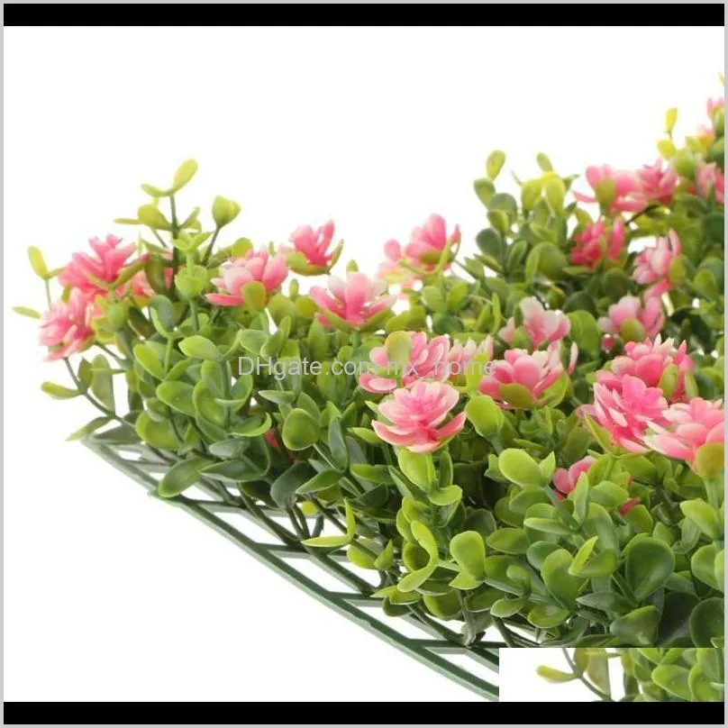 60x40cm artificial meadow grass wall panel for wedding or home decorations - 8 # decorative flowers & wreaths