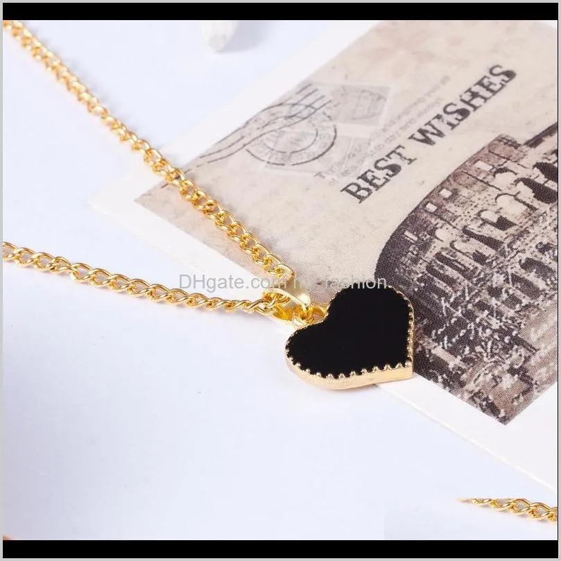 small heart necklace for women long chain heart shape pendant necklace gift ethnic bohemian 0616