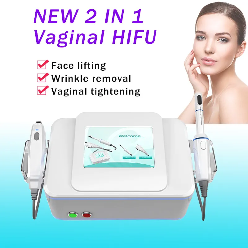 3 in 1 HIFU vaginale aanscherping machine 1.5mm 3.0mm 4,5 mm voor gezicht en vagina draaien behandeling CE goedgekeurd