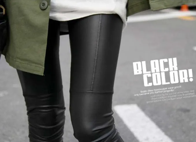 2015-women-sexy-Black-coffee-Modal-leggings-leggin-plus-size-girl-pants-Patent-leggings-free-shipping5