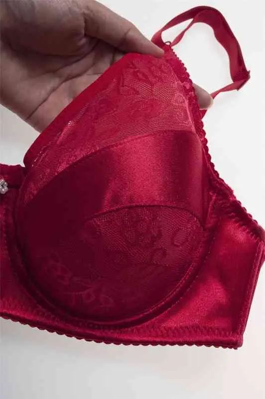 Curved Nude Silicone Boobs With Lace And Satin Pocket Sexy