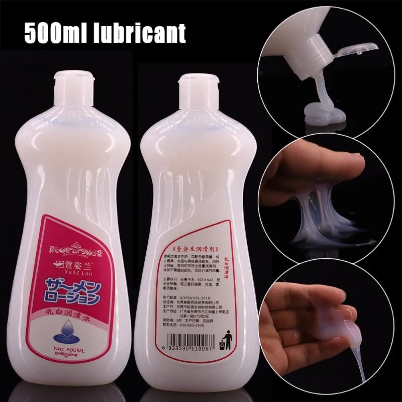 Vibrators 200Ml/300Ml/500Ml Simulate Semen Lubricant For Sex Cream Viscous Lube Water Based Oil Vagina Anal Gel Gay Lubricants