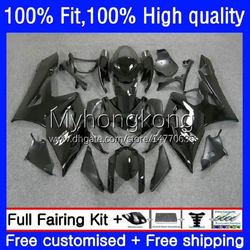 Injektionsformmissioner för SUZUKI GSX-R1000 Gloss Black GSXR1000 K5 2005-2006 Bodywork 26No.19 GSXR 1000 CC 1000CC 05 06 GSXR-1000 2005 2006 Motorcykel OEM Bodys