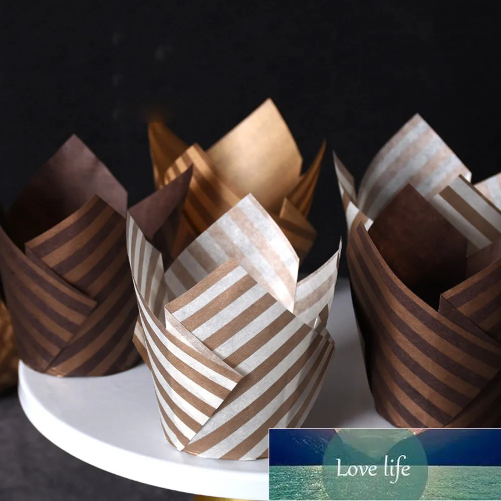 Spesh 100 pirottini di carta a forma di tulipano per cupcake, usa e getta, per matrimoni, compleanni, feste di Pasqua, riunioni di famiglia (bianco