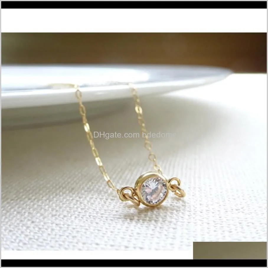 fashion jewelry simple shape crystal diamond silver or gold colour metal plated chain for women hand bracelet