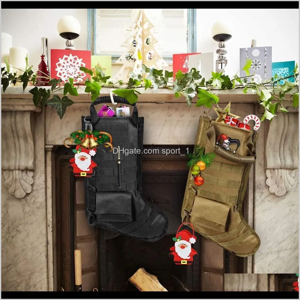 hanging tactical molle father christmas stocking bag dump drop pouch utility storage bag military combat hunting magazine pouch