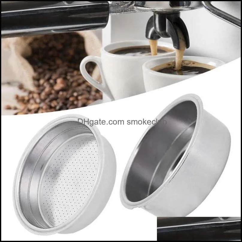 Coffee Filters Single Double Cup Stainless Steel Filter Basket Strainer Machine Accessories For Home Office