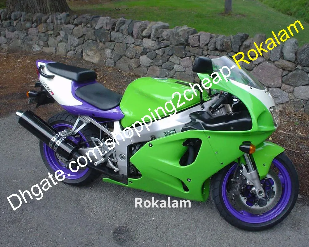 Carénages Pour Kawasaki NINJA ZX7R ZX-7R 96-03 ZX 7R 1996 1997 1998 2003 1999 2000 2001 2002 2003 Violet Vert Blanc Carénage Kit