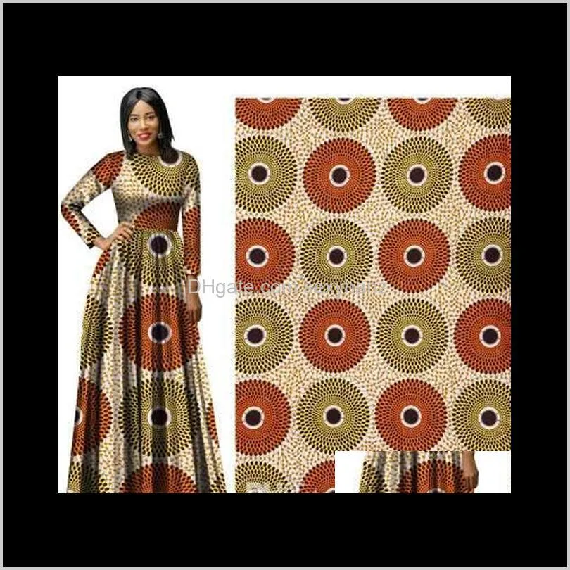 new arrive polyester wax prints fabric ankara binta real wax high quality 6 yards/lot african fabric for party dress