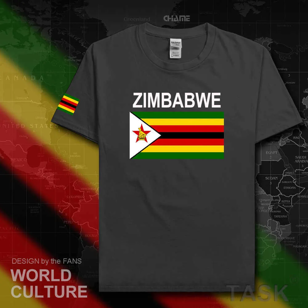 Zimbábue Homens Camiseta Jerseys Nation Tshirt Tshirt 100% Algodão T-shirt T-shirt Roupas Tee Country Sporting Zwe Yezimbabwe Zimbabwean X0621