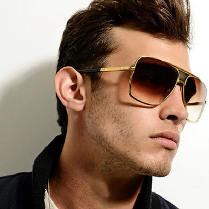 Vintage Oversized Pilot Sunglasses Big Frame Windproof UV400 Protection Vintage Luxury Brand Designer Oversized Pilot Sunglasses  main image 4