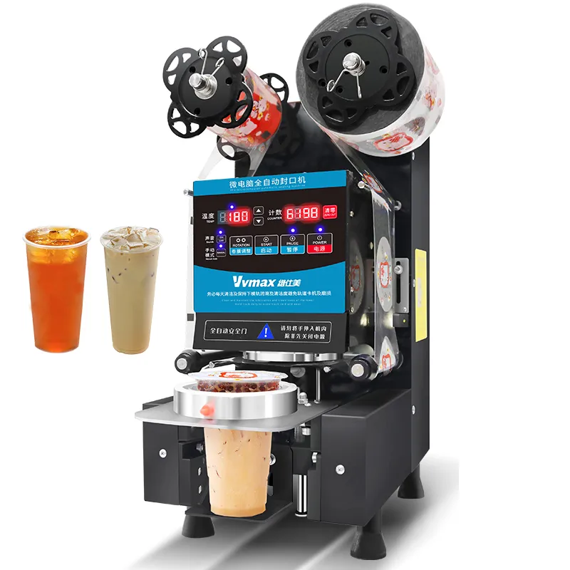 Maszyna do napojów komercyjnych Butelka Uszczelniająca Coffee Cup Machine Cup Cup Cup Speeder Milk Tea Shop Sprzęt