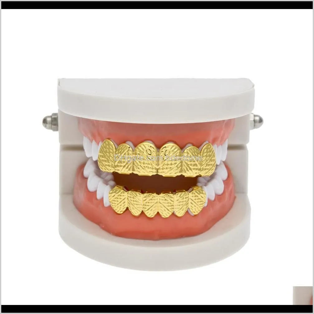 hip-hop girllz men`s luxury jewelry gold plated hip hop teeth brace top quality teeth accessories wholesale