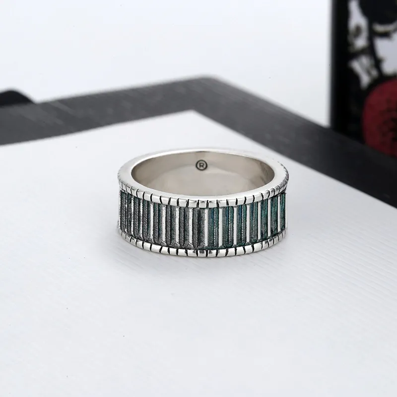 New Classic Designer Vintage Titanium Steel Rings Fashion Jewelry per uomo e donna Coppia anelli regalo di compleanno