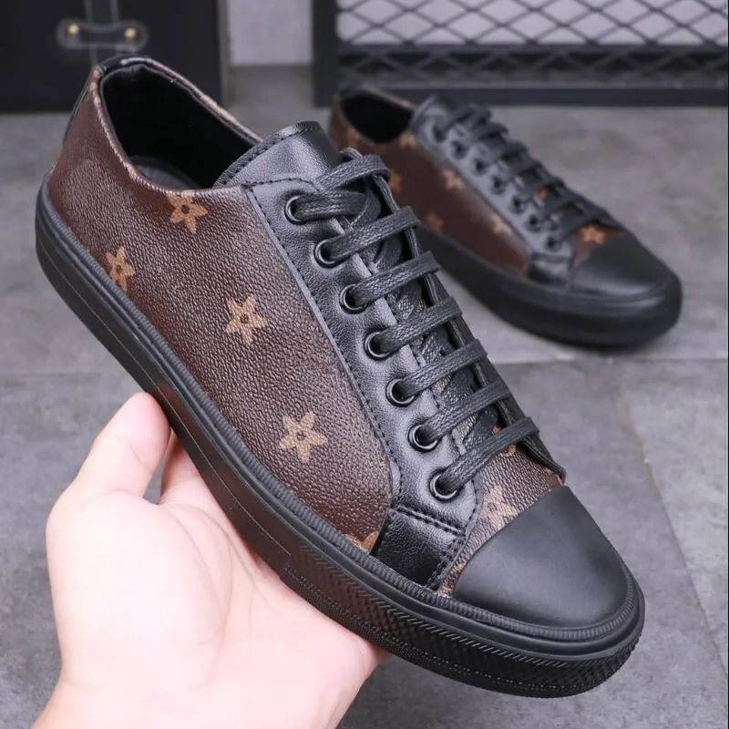 Nieuwe herenschoenen Black European Station Koreaanse Editie Ademend Board Mens Bean Veelzijdige Spirit Young Shoe Zapatos Hombre A3