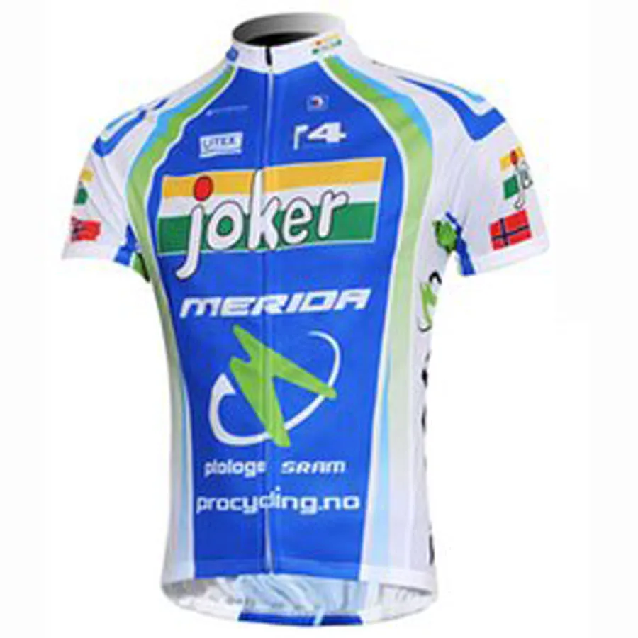 Merida Team Mäns Cykling Kortärmad Jersey Road Racing Shirts Cykeltoppar Sommar Andas utomhus Sport Maillot S21042666