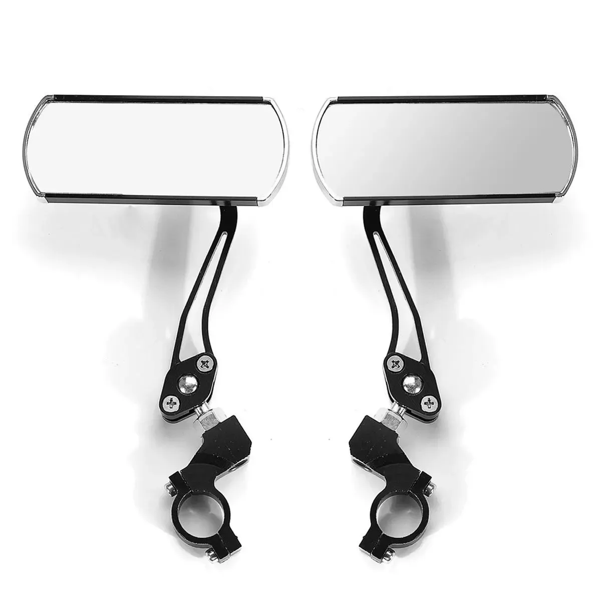 Pair 360° Rotate Rearview Mirrors Adjustable Aluminum Alloy Cycling Bike Mirror Motorcycle