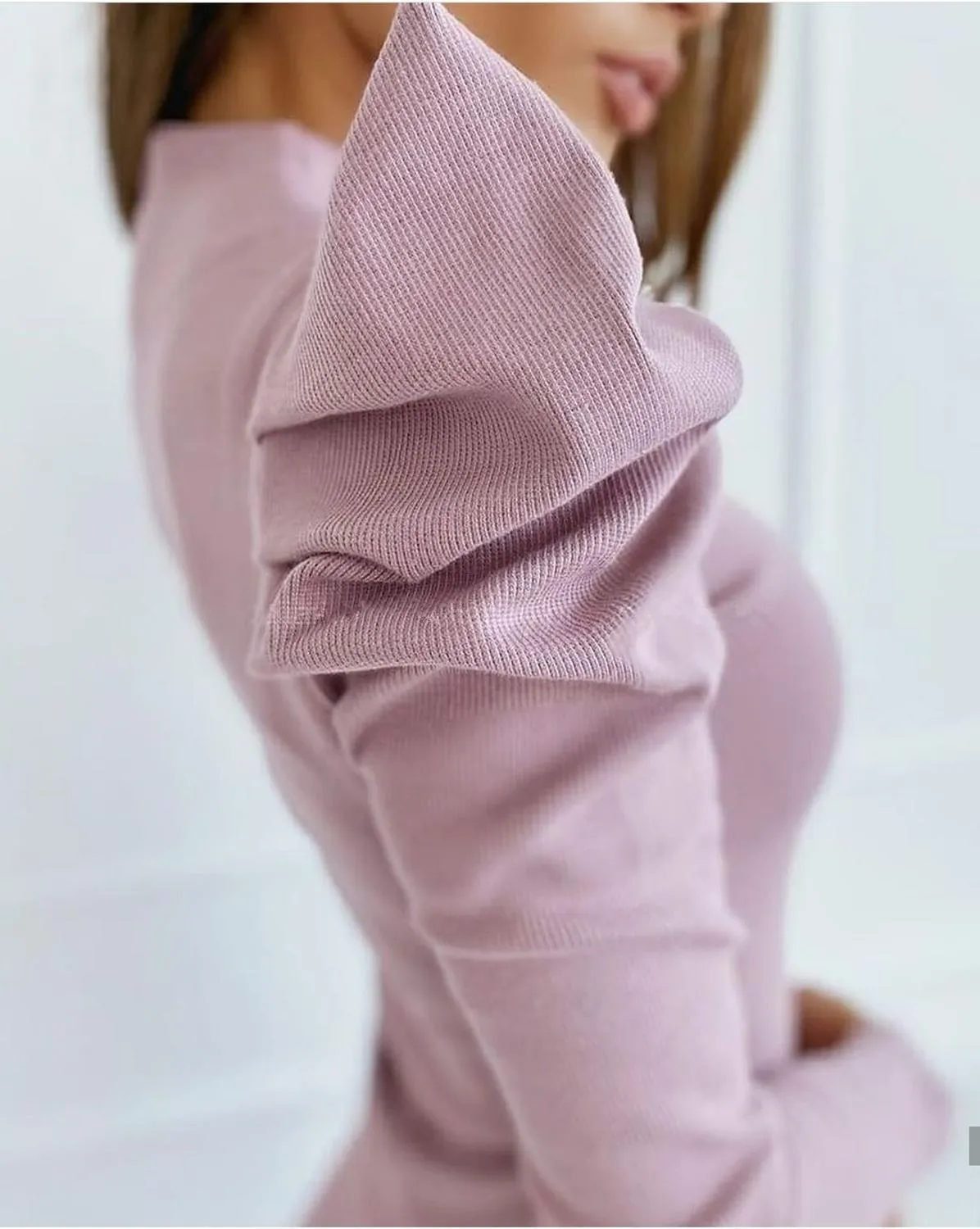 Mini Dress Pink Boutique Jumper Dress So Cosy Baby Pink Bardot