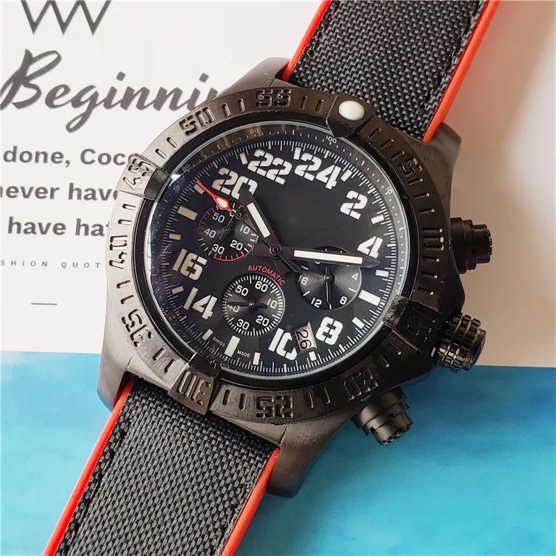 Męski luksusowy zegarek kwarc kalendarz baterii Wodoodporna działalność wielofunkcyjna wielofunkcyjna duża moda mody męskie zegarki 238Q