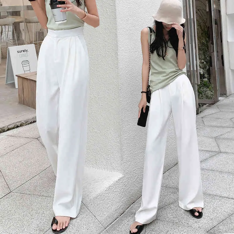 Chic White High Waist Work Comfort Lady Pants For Women Perfect For Summer  OL Style And Casual Wear From Lu003, $25.6