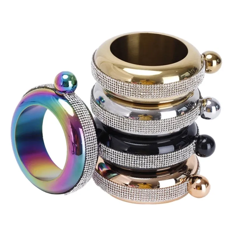 Creative 3.5oz Brazalete Bangle Flask Frasco Hecho A Mano Botella De ...