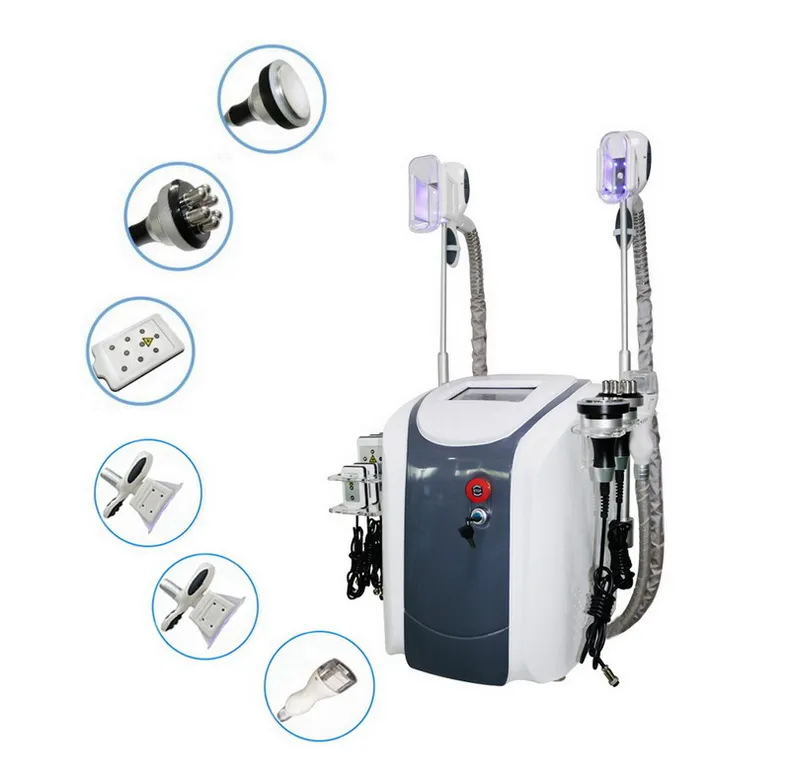 3 poignées ultrasons Cryolipolysis Cryothérapie Cryo Body Sculpture Machine avec Cavitation RF 650NM Lipolaser