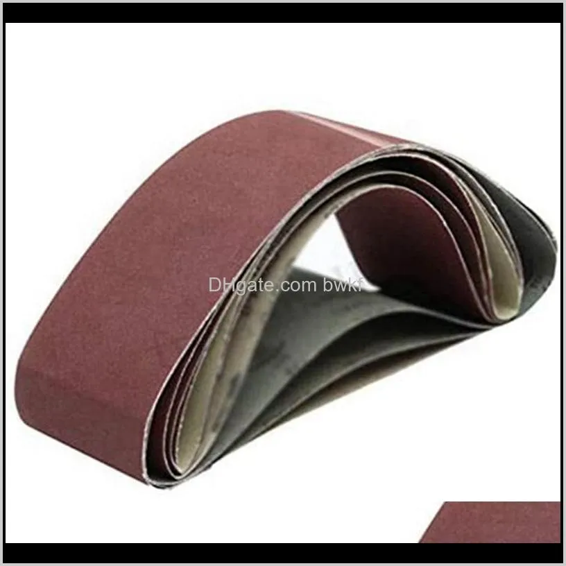 pieces 100 x 915mm sanding belt 4 inch 36 screen abrasive band with 60 girt & 320 storage bags