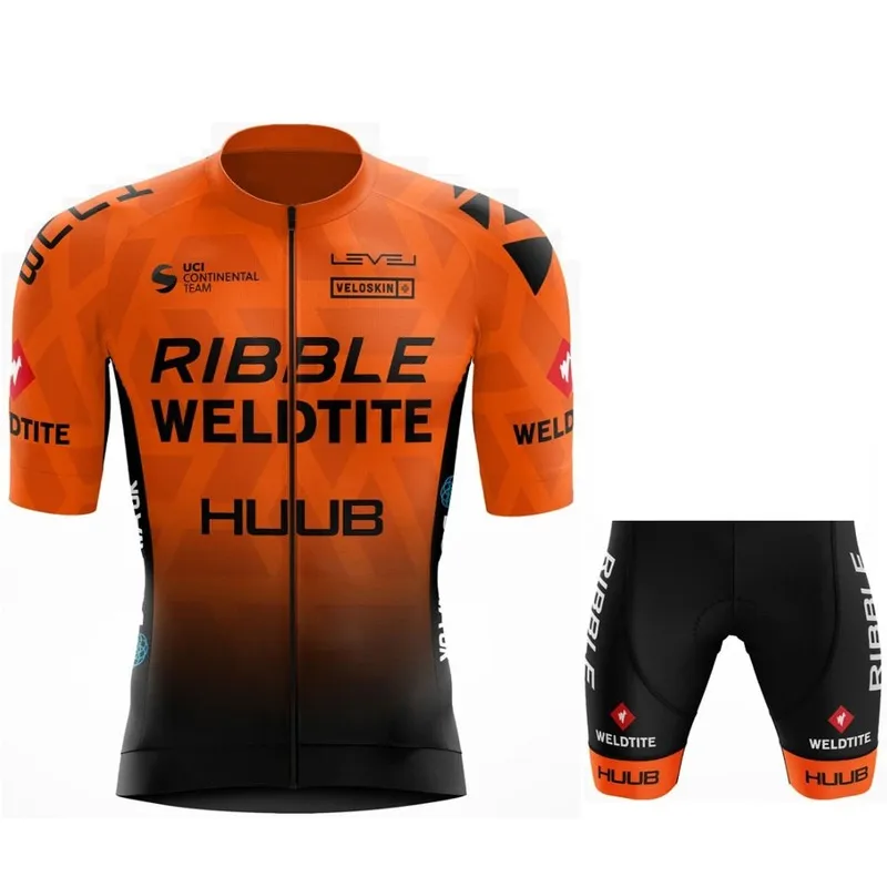 2021 Factory Outlet Huub Team Cycling Jersey Set 2021 Man Summer Mtb Race Cycling Clothing Short Sleeve Ropa Ciclismo Outdoor Riding Bike Uniform 240327