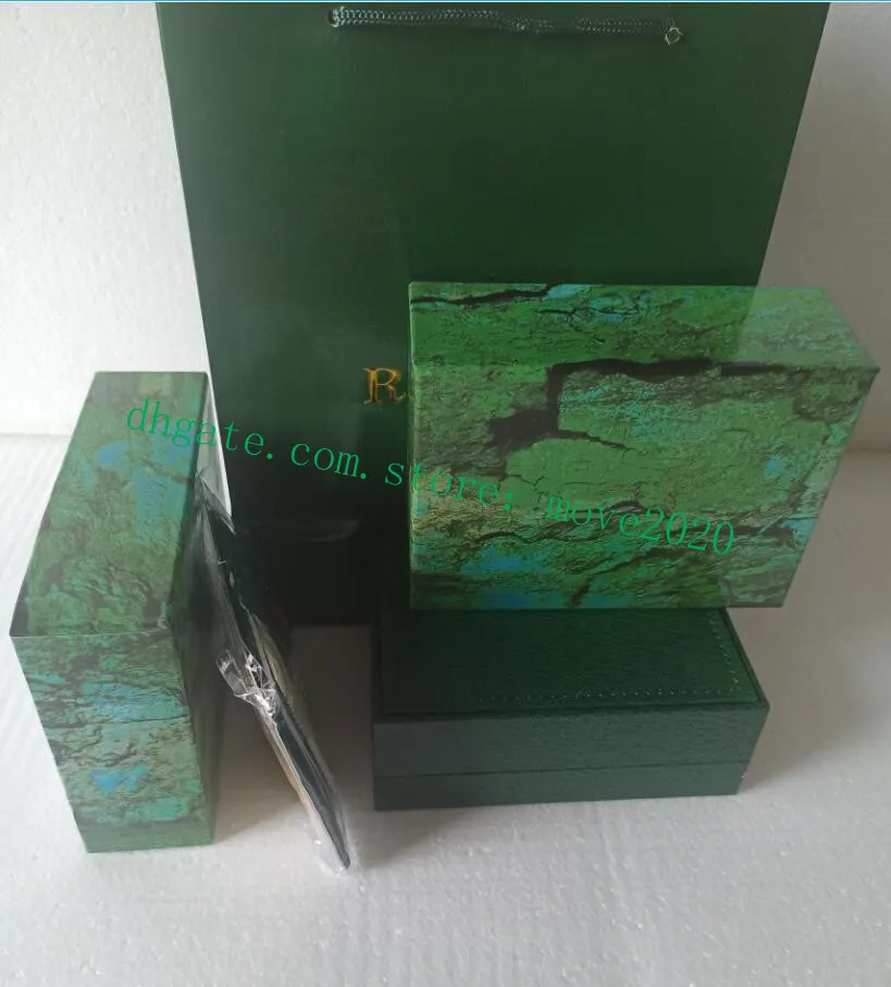 Move2020 caixas de relógio de pulso, moda masculina, feminina, feminina, marca suíça, verde, caixa de relógio e papel para relógios ro lex009
