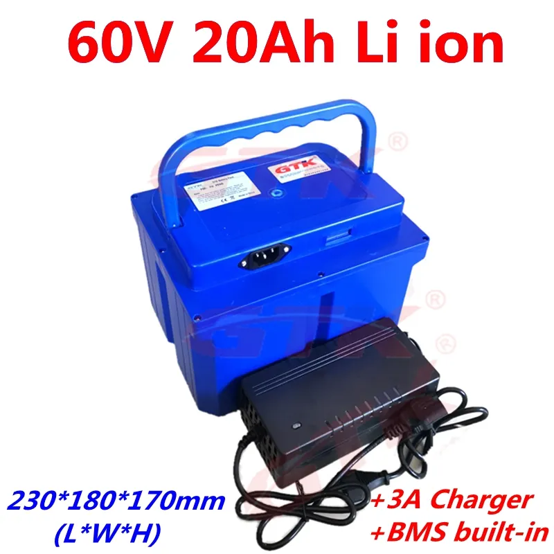 GTK 60V Ebike litiumjonbatteri GTK Electric Bicycle Battery 60V 1500W Electric Scooter Battery