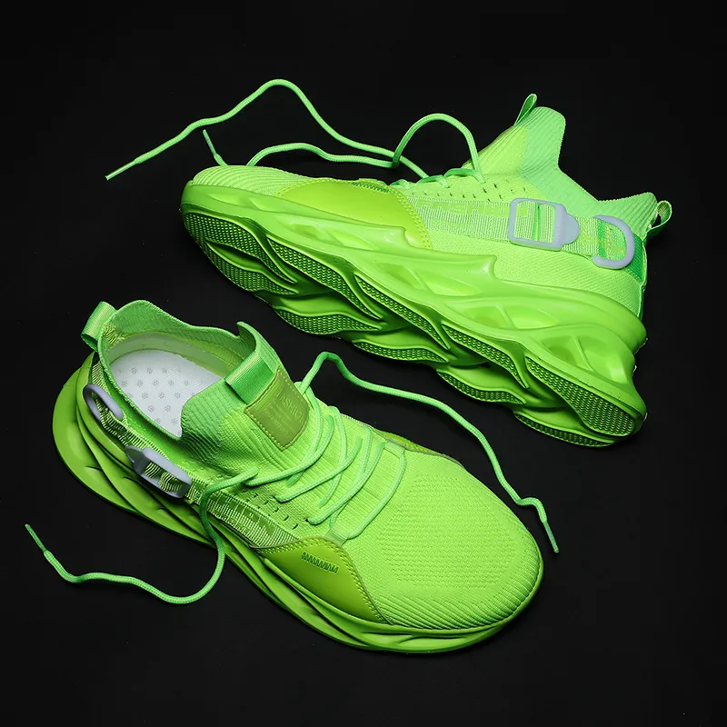 All'ingrosso 2021 Arrivo Sport Scarpe da corsa per uomo Donna Triple Green ALL Orange Sneakers da esterno traspiranti comode GRANDE TAGLIA 39-46 Y-9016