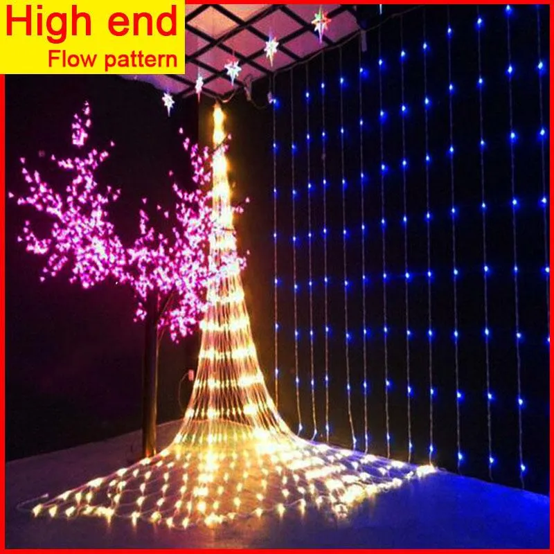 Strings 3x2M/3x3M LED Waterfall String Lights Curtain Icicle Fairy