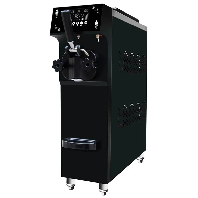 Soft Ice Cream Machine voor Commercial Rapid Cooling English Operation System Single Head Desktop Vending