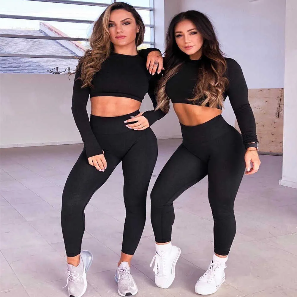 Mulheres 2 Peças Yoga Set Esporte Terno Ginásio Desgaste Wear